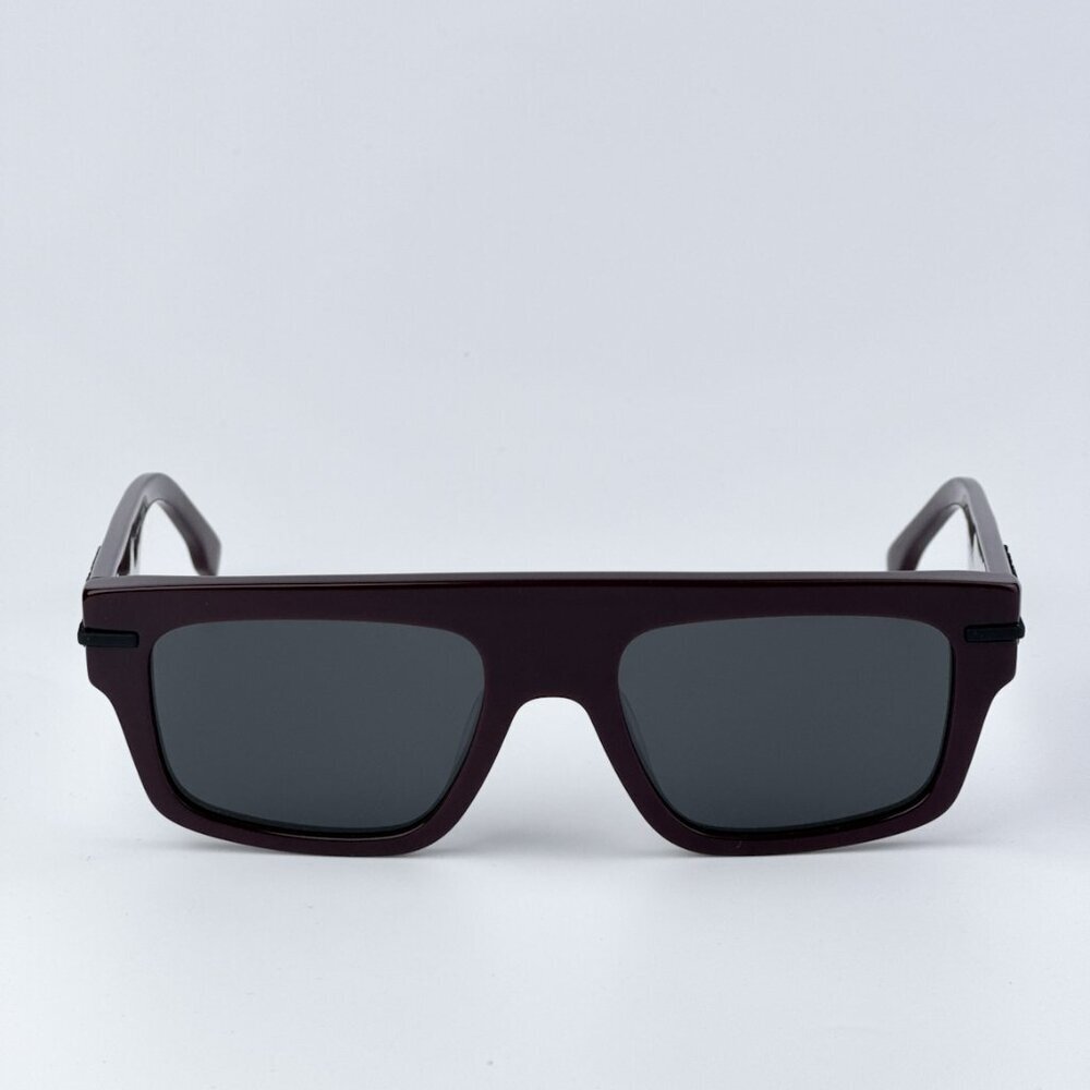 Fendi FE40091U FENDIGRAPHY 69A BRAND NEW Sunglassses Bordeaux Grey Unisex Square - Picture 4 of 11